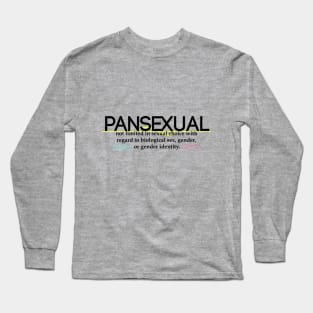 Pansexual Definition Long Sleeve T-Shirt